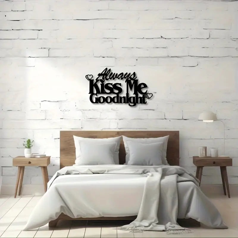 Always Kiss Me Acrylic Wall Decoration