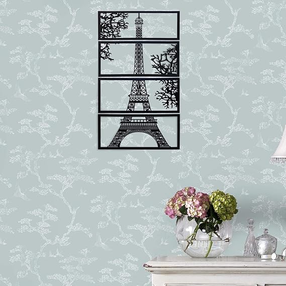 Eiffel Tower 4 Piece Acrylic Wall Decoration