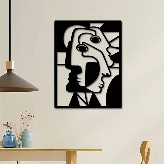 Abstract Faces Acrylic Wall Decoration