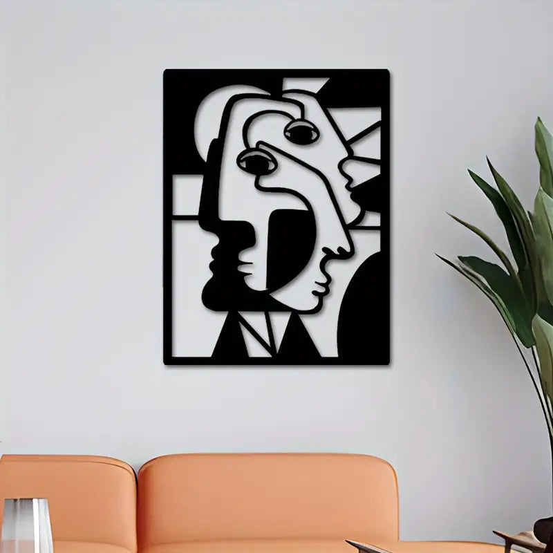 Abstract Faces Acrylic Wall Decoration