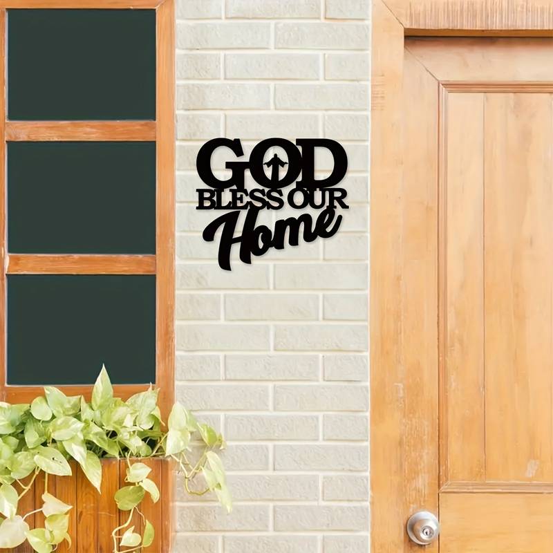 God Bless Our Home Acrylic Wall Decoration