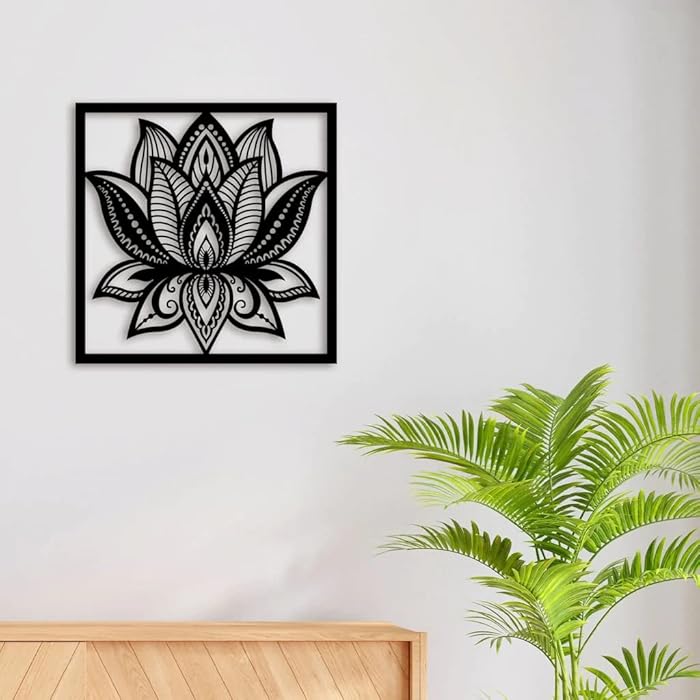 Lotus Flower Acrylic Wall Decoration