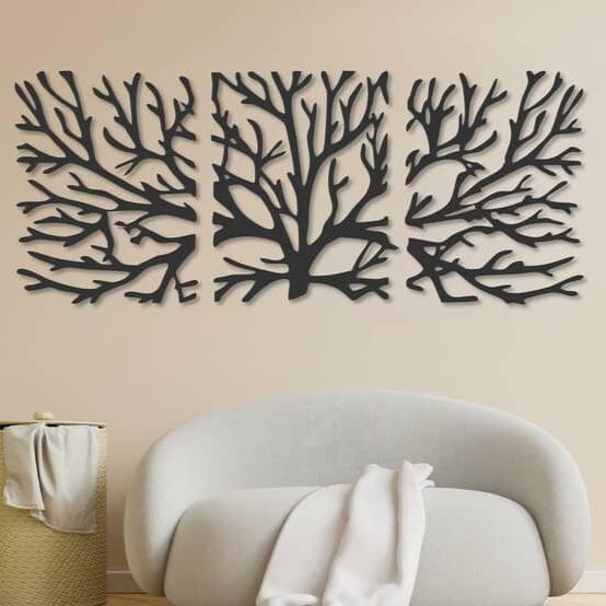 3 Piece Tree of Life Acrylic Wall Decoration