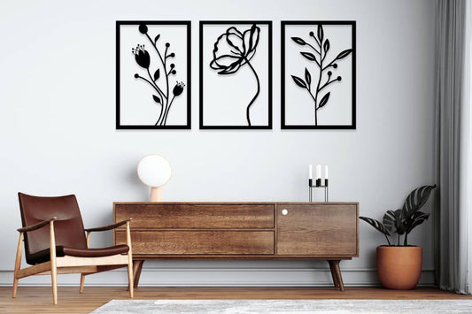 3 Piece Blooming Beauty Wall Decor