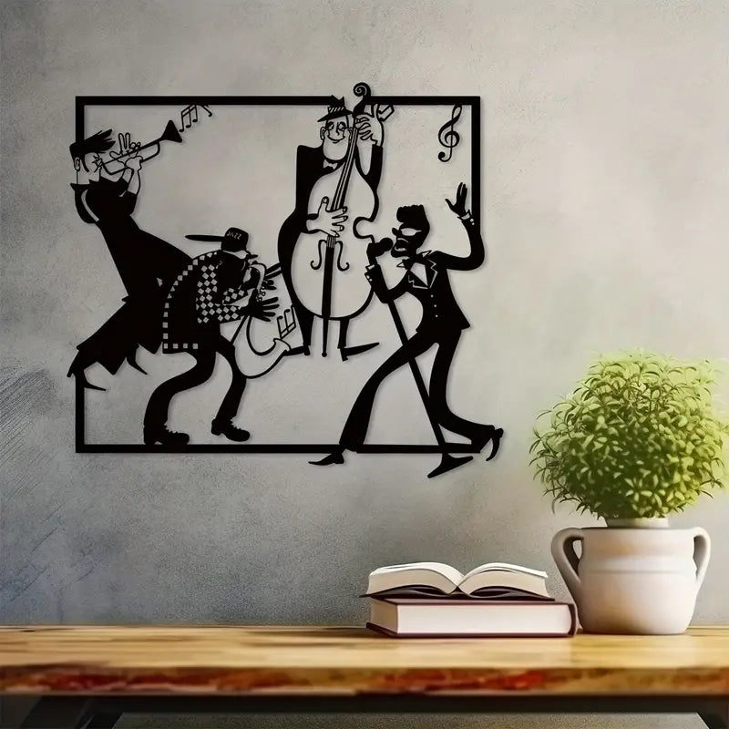 Jazz Band Acrylic Wall Decoration