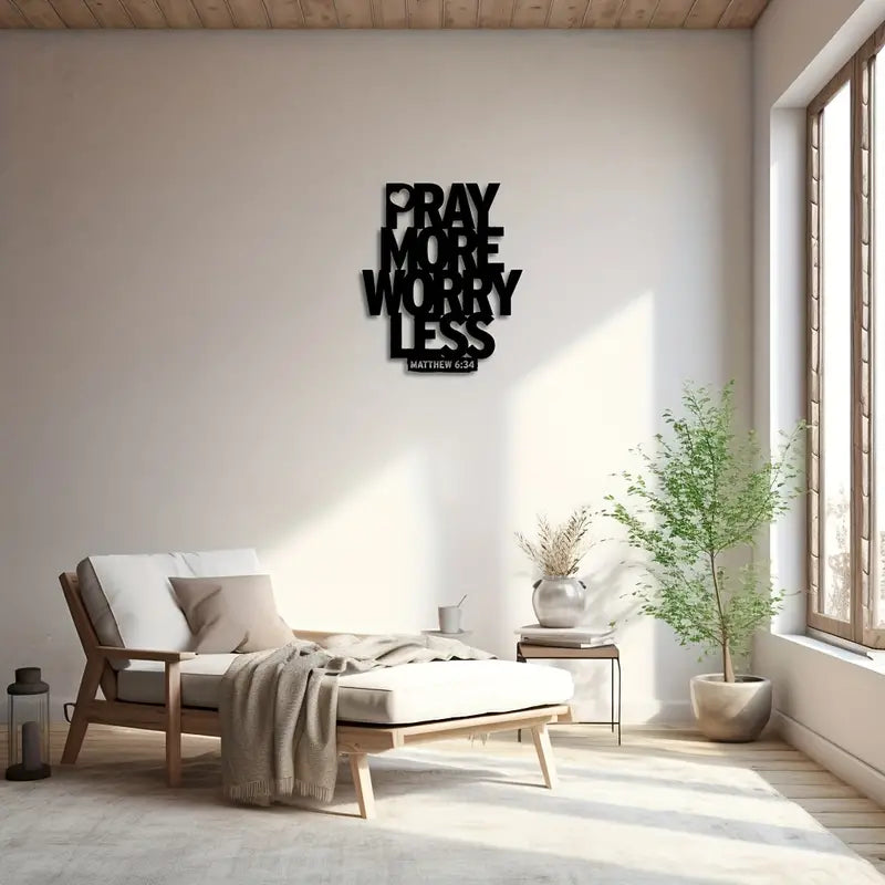 Pray More Acrylic Wall Decoration