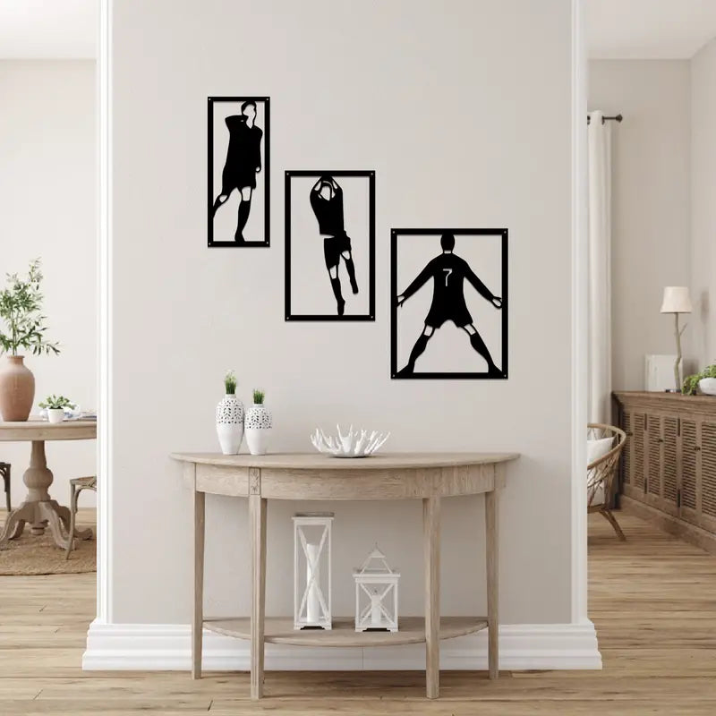 Ronaldo Siuu 3 Piece Acrylic Wall Decoration