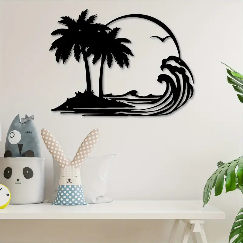 Tropical Beach Acrylic Wall Decoration