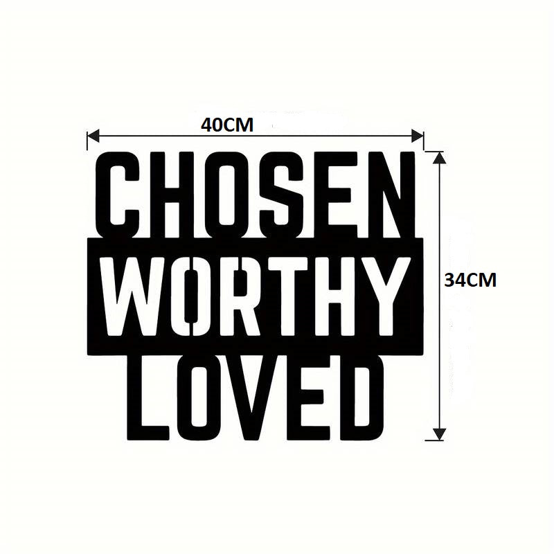 Chosen, Worthy, Loved Acrylic Wall Decor