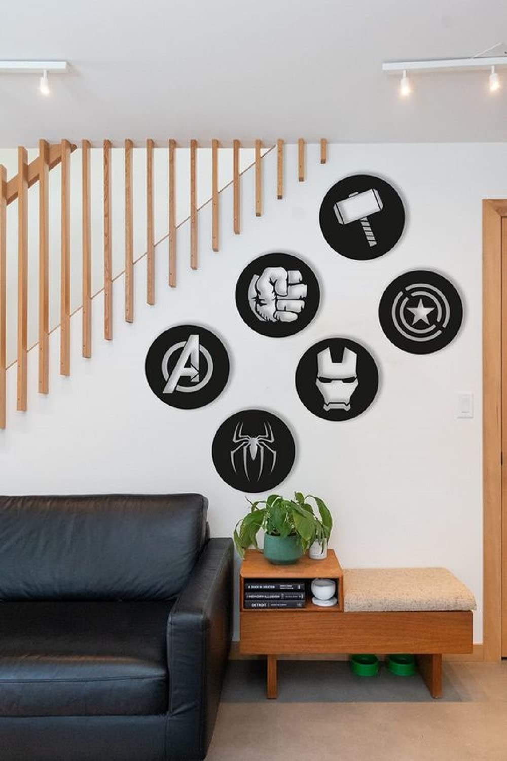 6 Piece Avengers Acrylic Wall Decoration