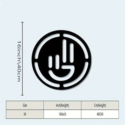 Peace Sign Acrylic Wall Decoration Custom 3D Factory