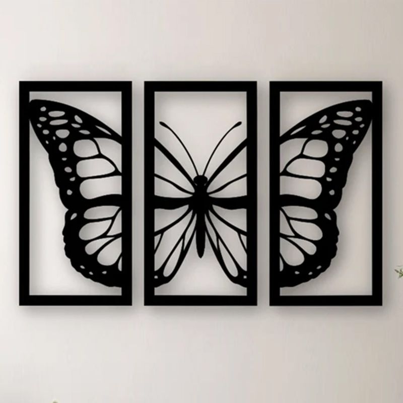 3 Piece Butterfly Acrylic Wall Decoration