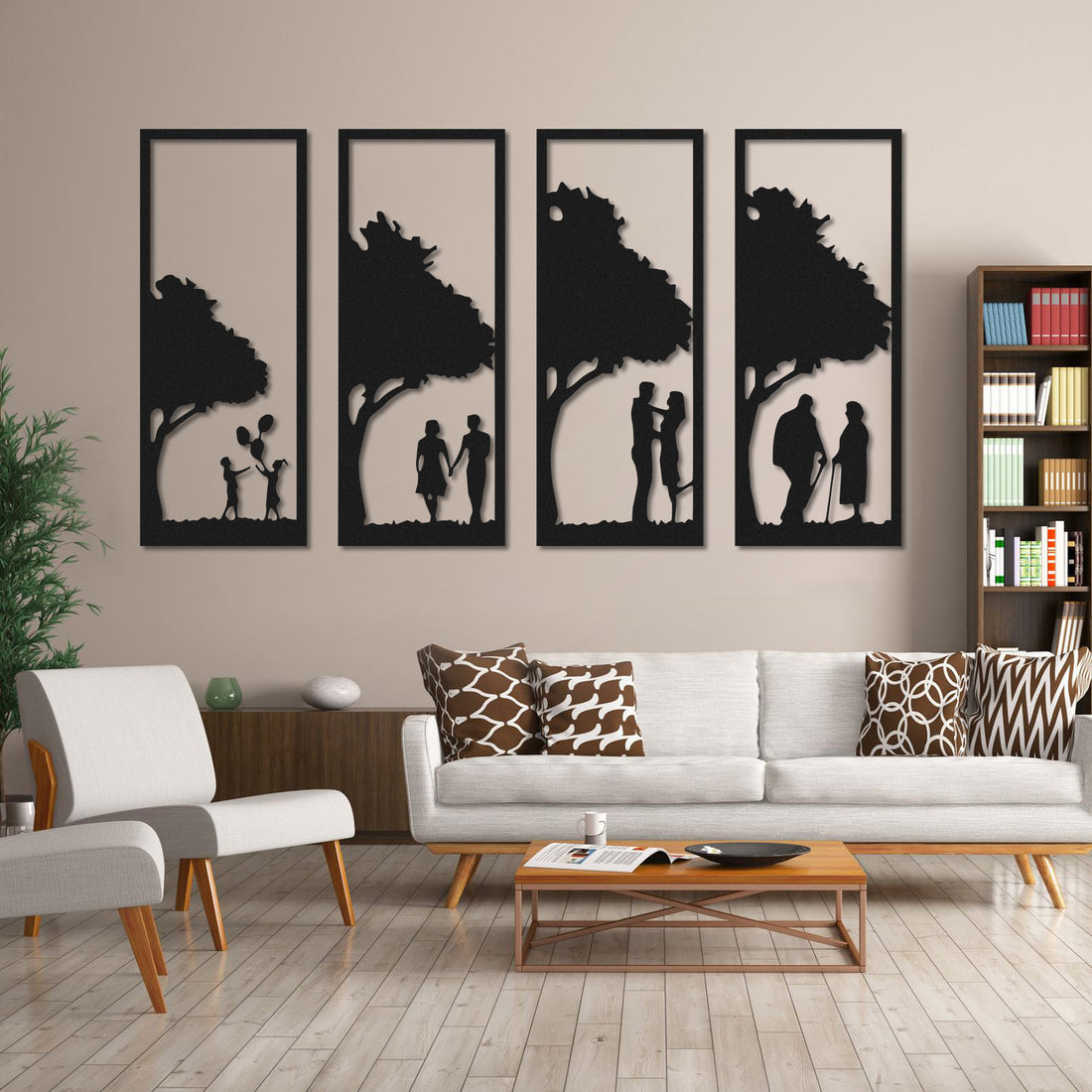 Couple Circle of Life Acrylic Wall Decoration