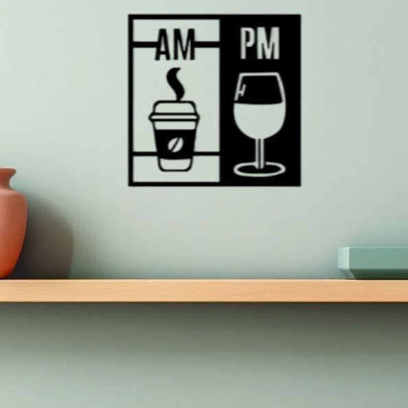 Coffee & Wine Acrylic Wall Decoration