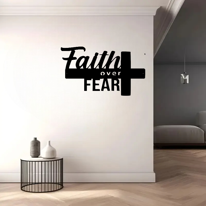 Faith Over Fear Acrylic Wall Decoration