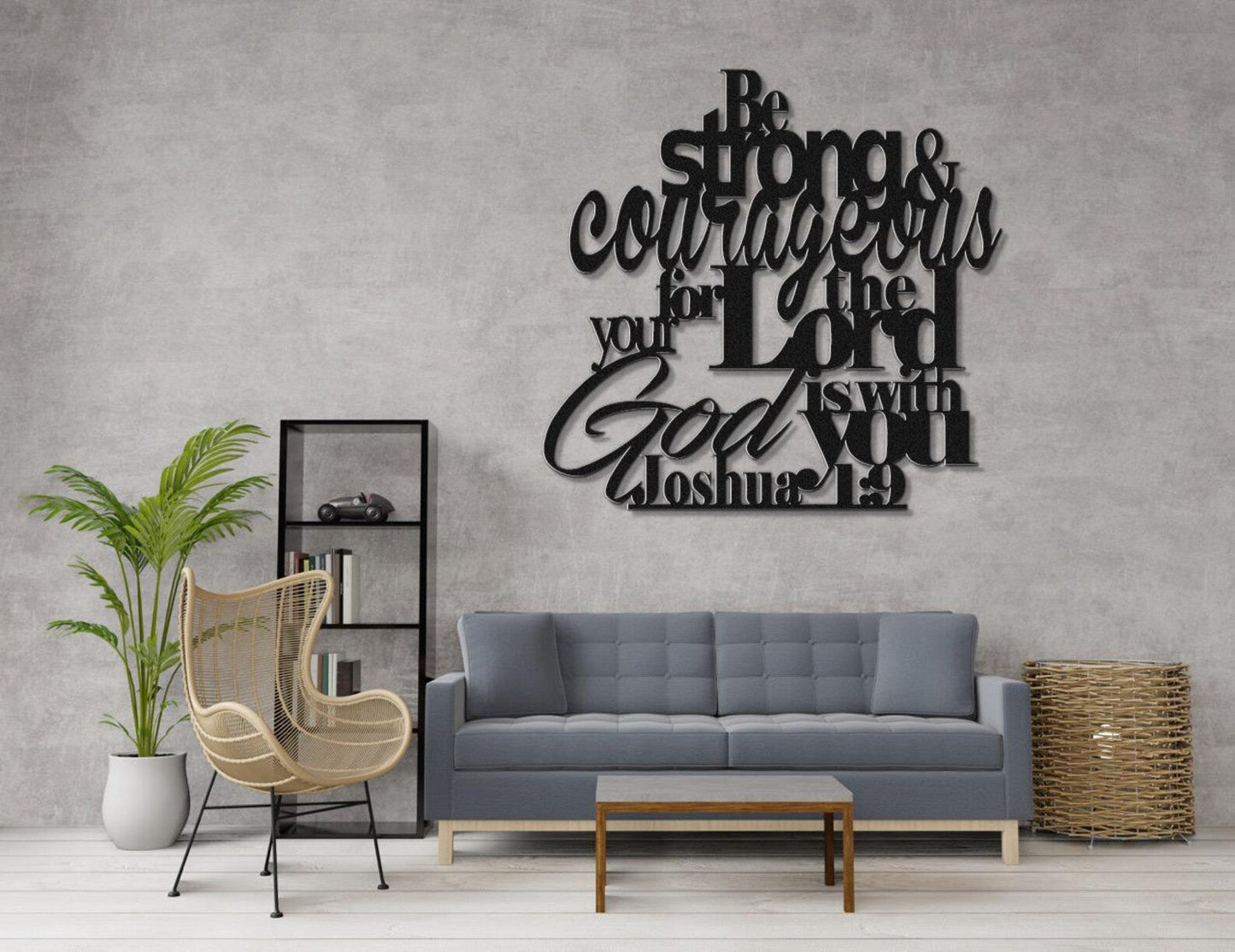 Joshua 1:9 Acrylic Wall Decoration Custom 3D Factory