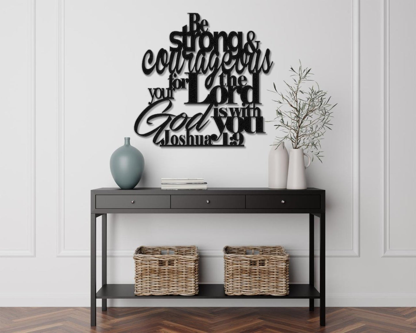 Joshua 1:9 Acrylic Wall Decoration Custom 3D Factory