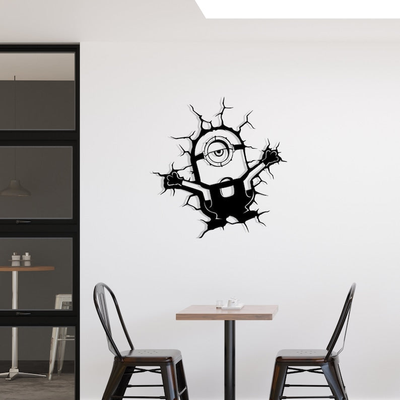 Minions Acrylic Wall Decoration Custom 3D Factory