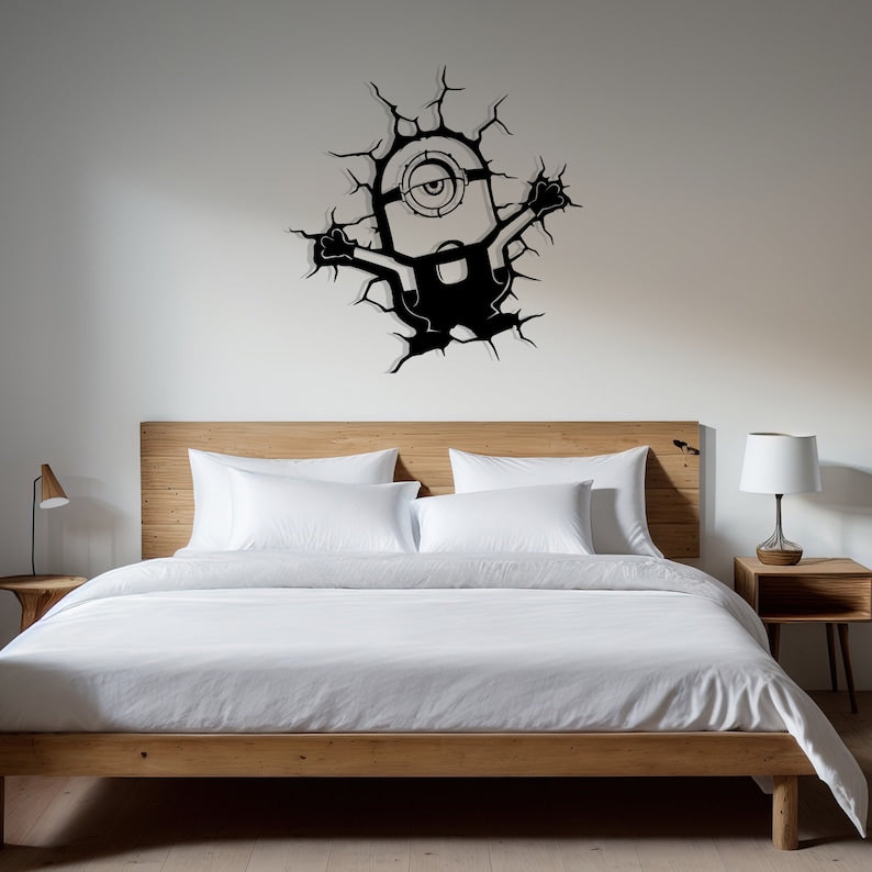 Minions Acrylic Wall Decoration Custom 3D Factory