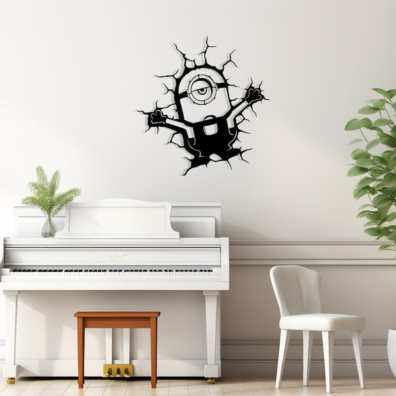 Minions Acrylic Wall Decoration Custom 3D Factory