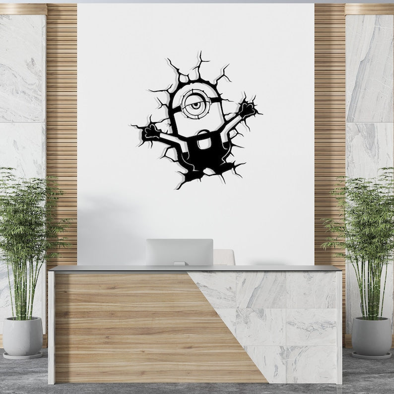 Minions Acrylic Wall Decoration Custom 3D Factory