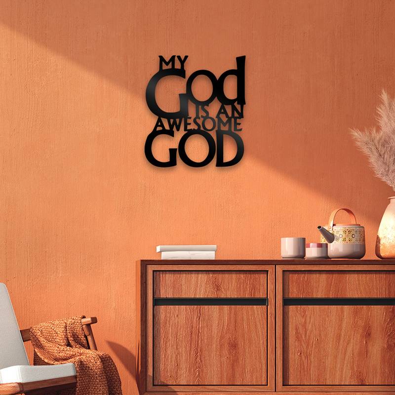 Awesome God Acrylic Wall Decoration