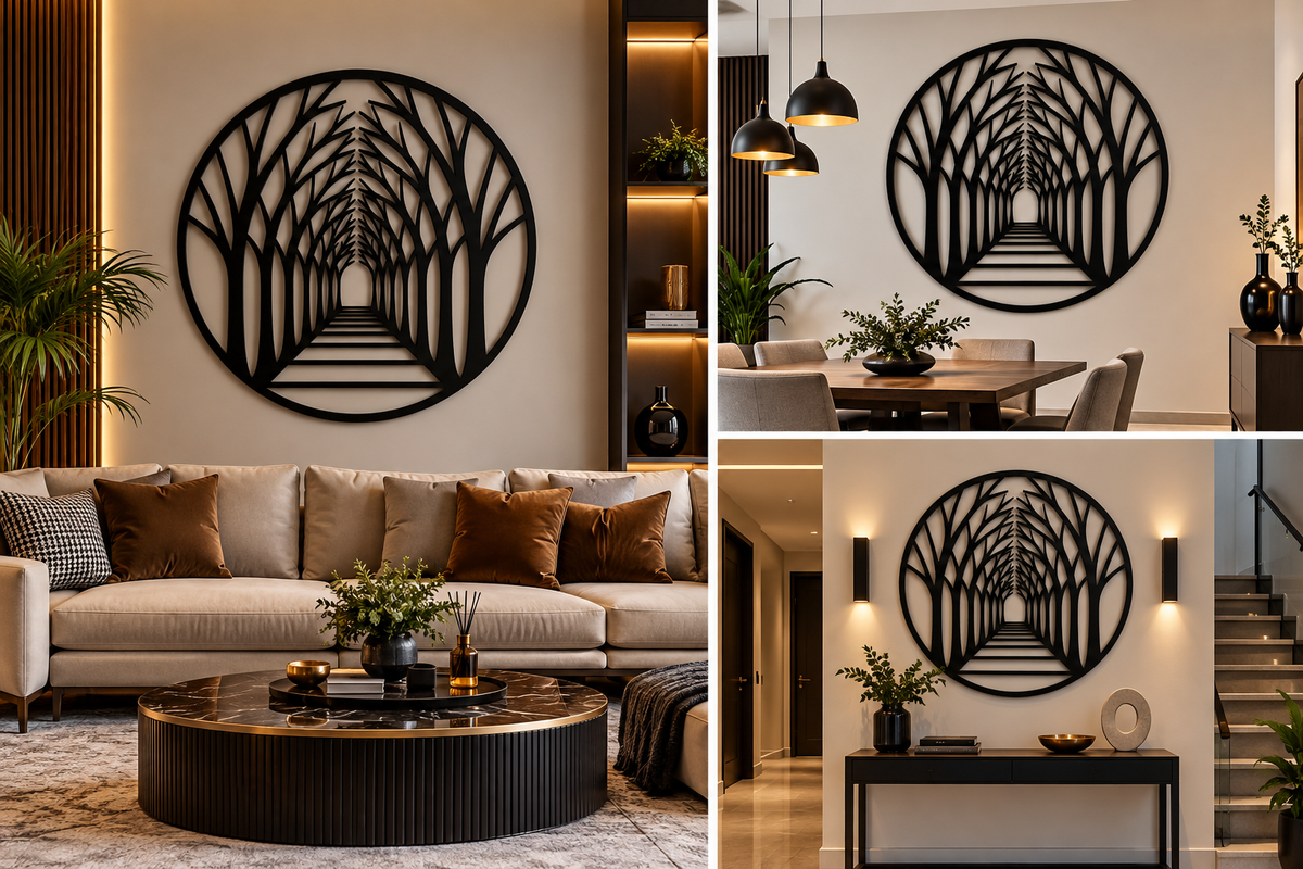 Walkway Tree  Acrylic Wall Decoration Custom 3D Factory