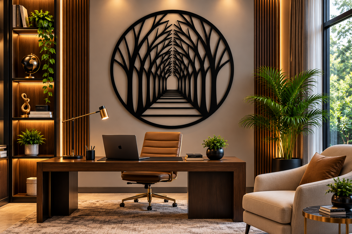 Walkway Tree  Acrylic Wall Decoration Custom 3D Factory