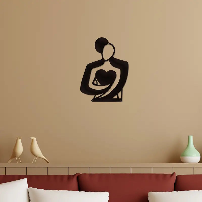 Romantic Couple Acrylic Wall Decoration