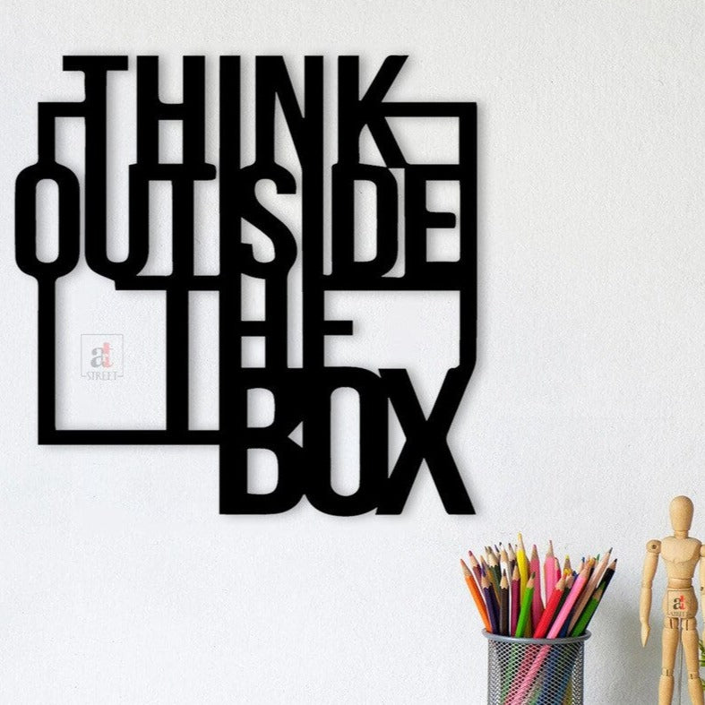 Think Outside the Box Acrylic Wall Decoration