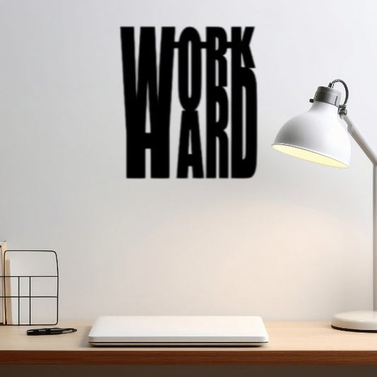 Work Hard Acrylic Wall Decoration